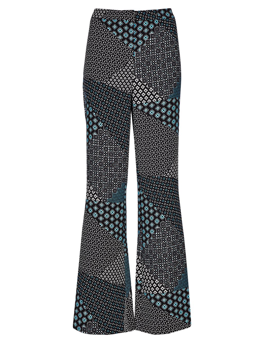 Tile Print Flared Trousers 1 of 3
