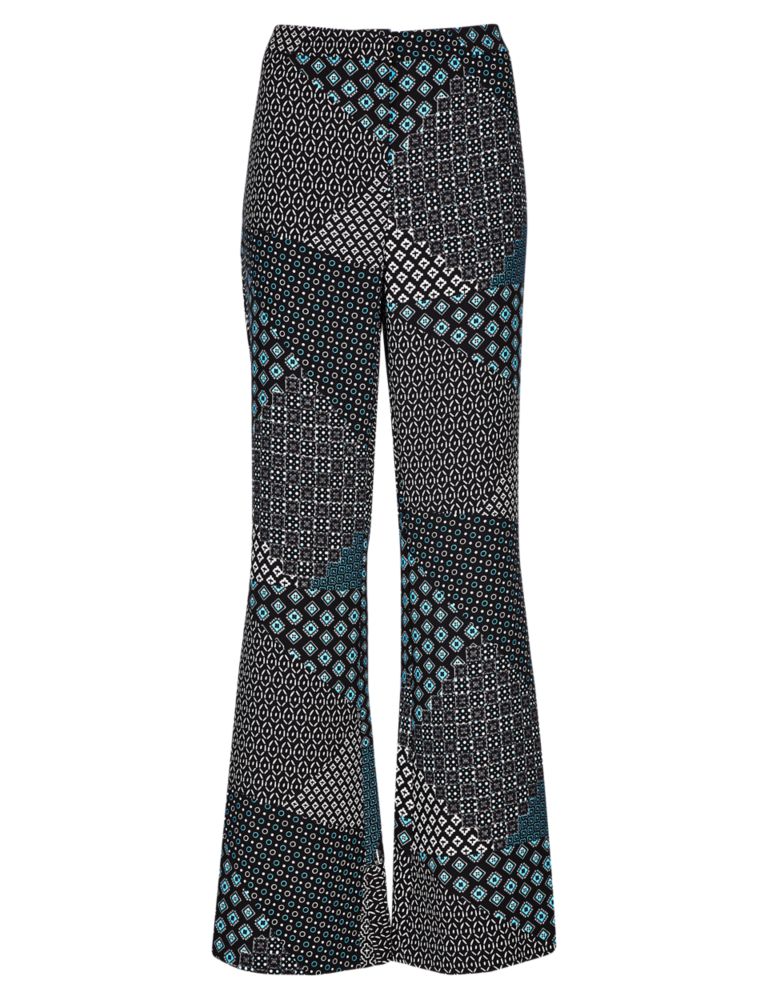 Tile Print Flared Trousers 2 of 3