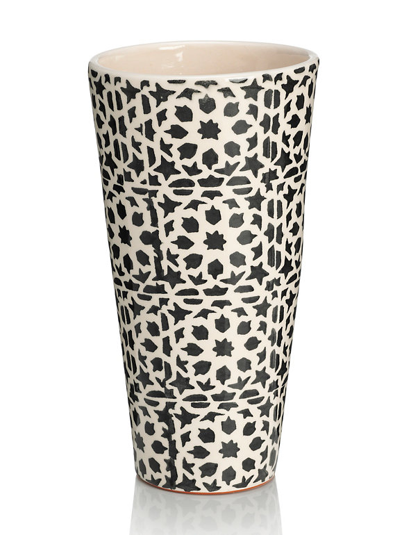 Tile Print Vase Image 1 of 2