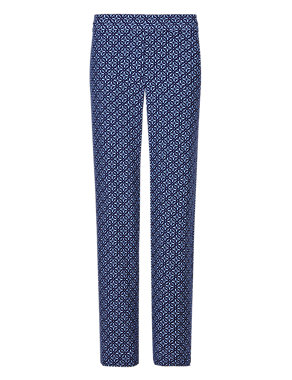 Tile Print Wide Leg Trousers Image 2 of 4