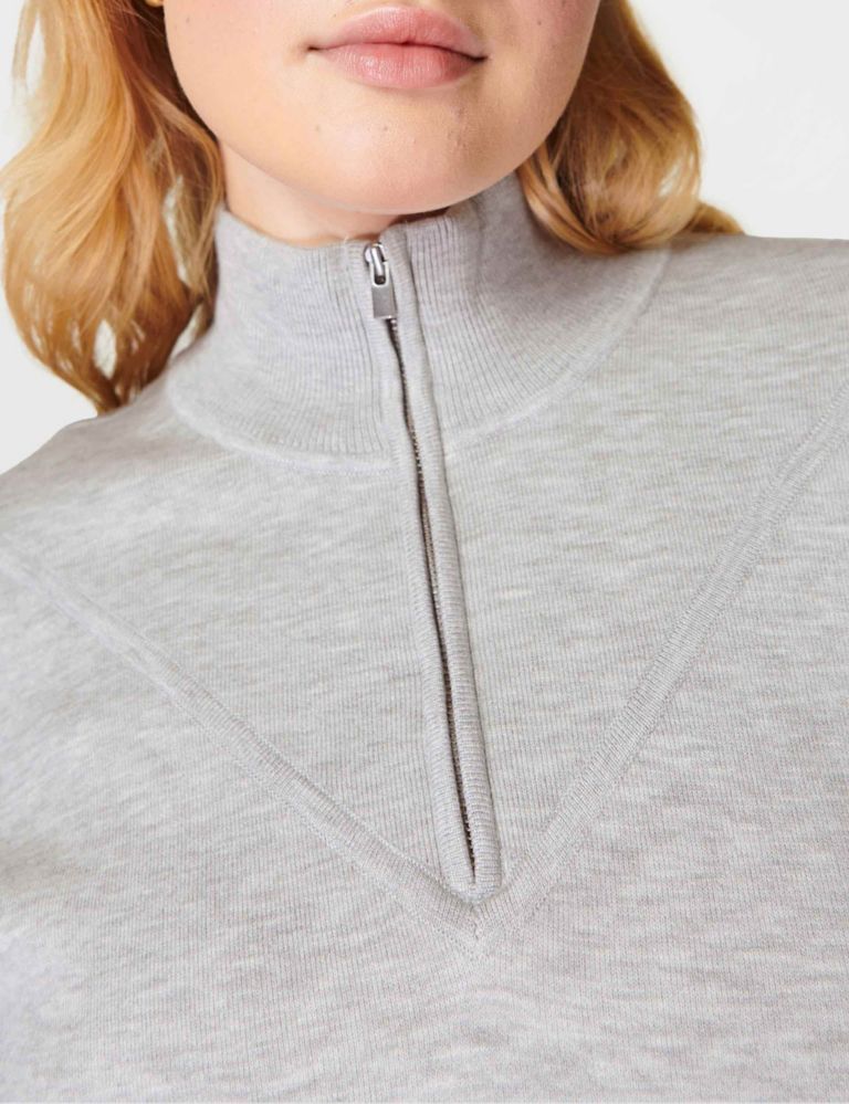 Timeless Cotton Blend Half Zip Track Top 4 of 5