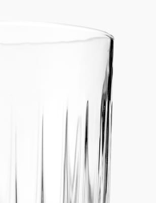 black glass tumbler