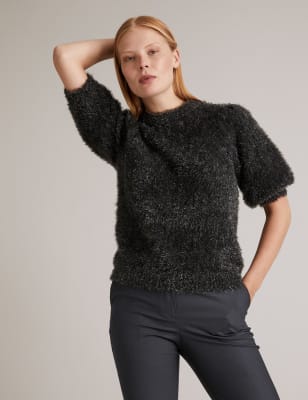 Short puff sleeve discount jumper