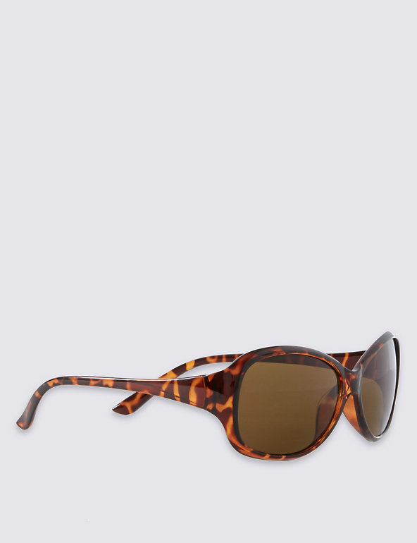 Tinted Oval Sunglasses Image 1 of 2