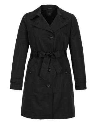 Black belted mac sale