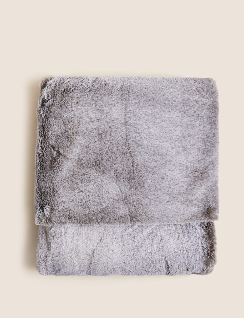 Tipped Faux Fur Throw