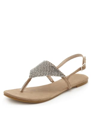 M&s toe cheap post sandals