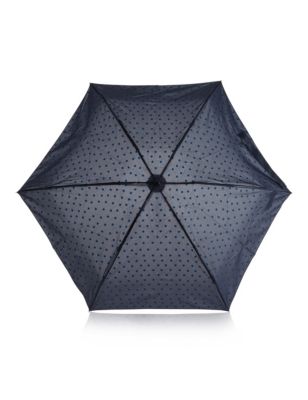 Tonal Star Print Compact Umbrella with Stormwear™ Image 2 of 3