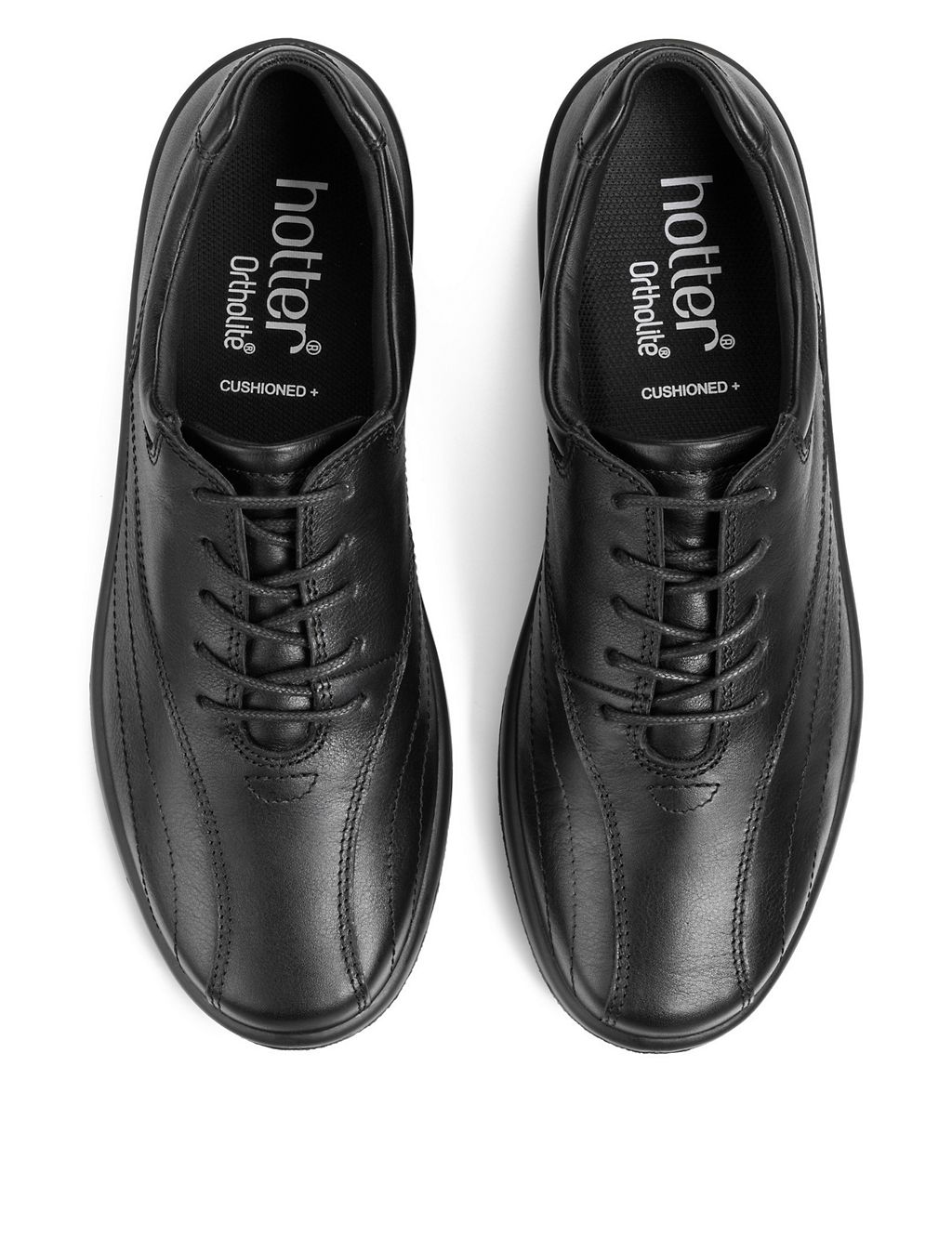 Tone II Wide Fit Leather Lace Up Flat Pumps 4 of 4