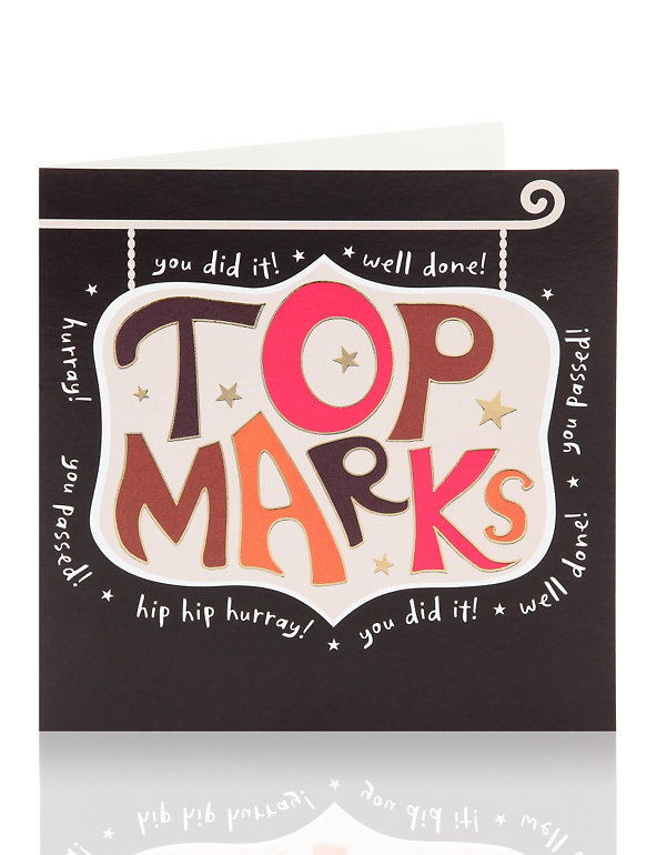 Top Marks Greetings Card Image 1 of 2