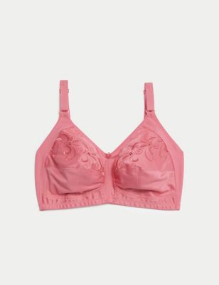 MARKS & SPENCER Total Support Embroidered Full Cup Bra C-H T338020WHITE (40D)  Women Sports Non Padded Bra - Buy MARKS & SPENCER Total Support Embroidered Full  Cup Bra C-H T338020WHITE (40D) Women