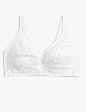 Total Support Embroidered Full Cup Bra B-G Image 2 of 8