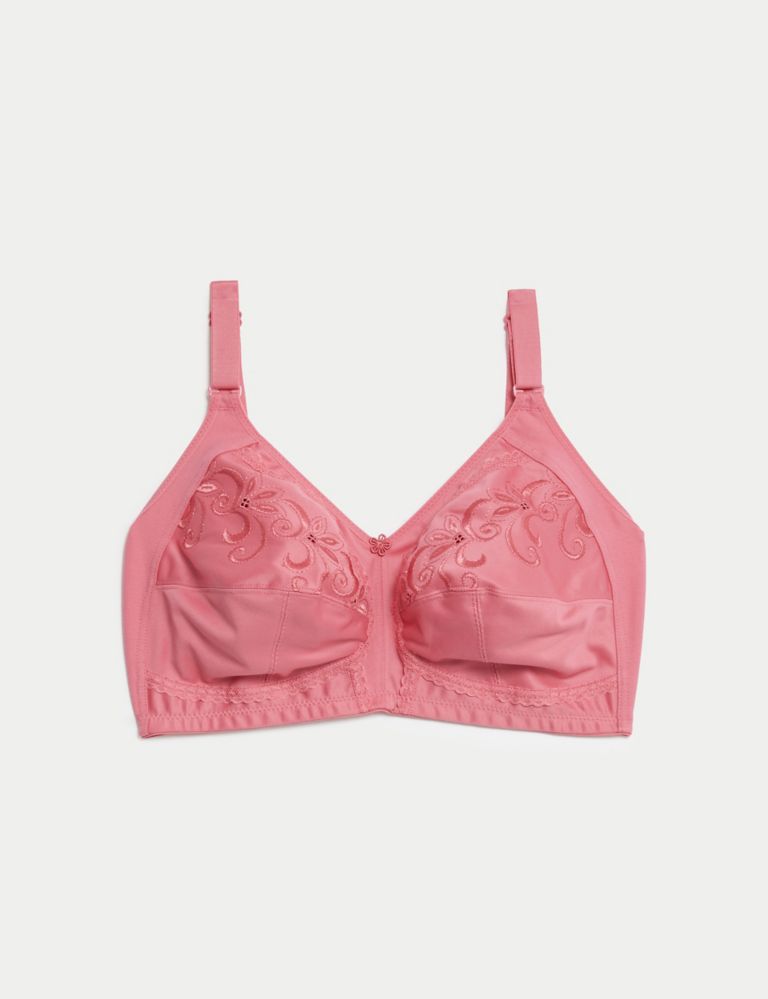 Buy Dark Pink Recycled Lace Full Cup Non Padded Bra 42G, Bras