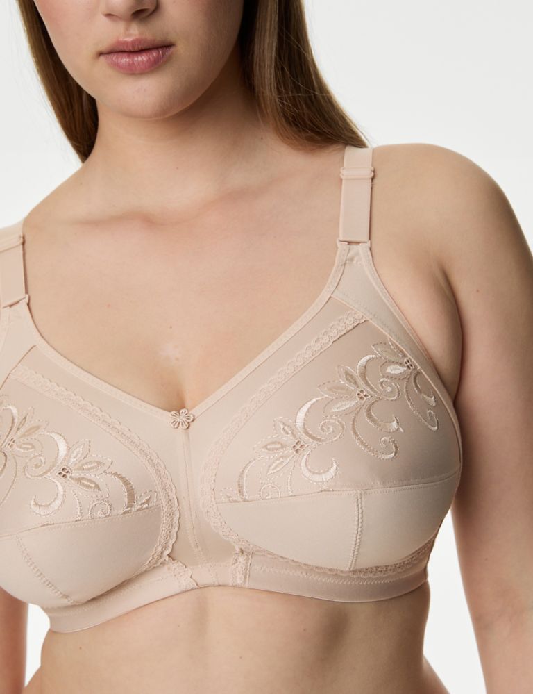 Total Support Embroidered Full Cup Bra B-G 3 of 6