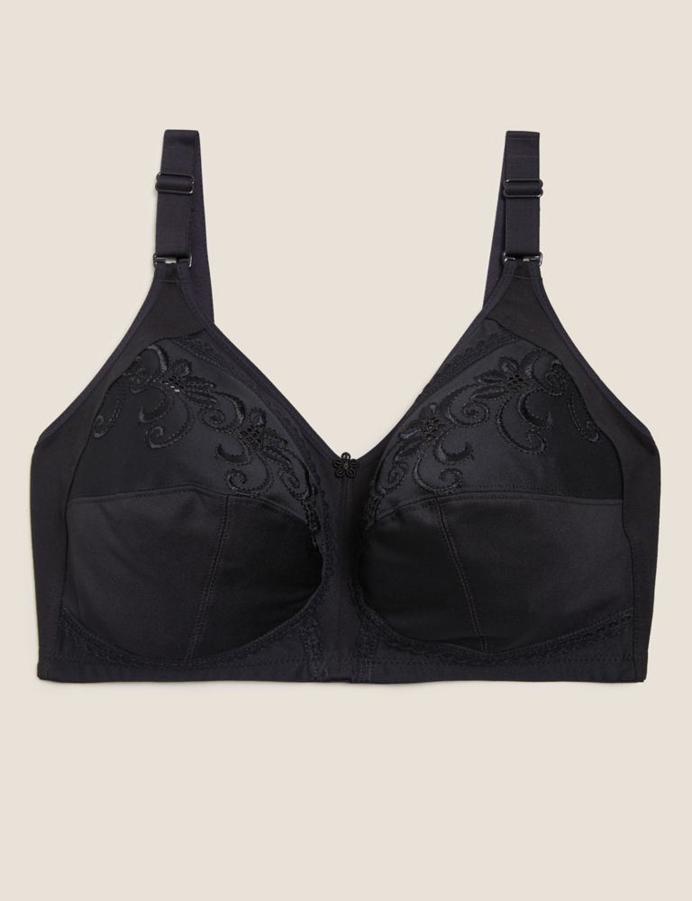 MARKS & SPENCER Total Support Embroidered Full Cup Bra B-G T338020ABRIGHT  CORAL (40C) Women Everyday Non Padded Bra - Buy MARKS & SPENCER Total  Support Embroidered Full Cup Bra B-G T338020ABRIGHT CORAL (