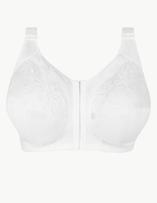 m&s front fastening sports bra