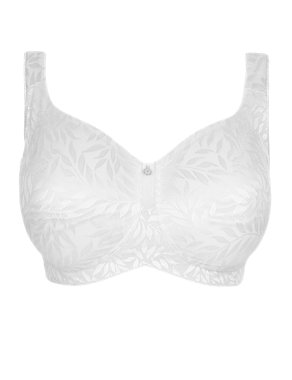 Total Support Jacquard Floral Non-Wired Full Cup Bra B-E Image 2 of 4