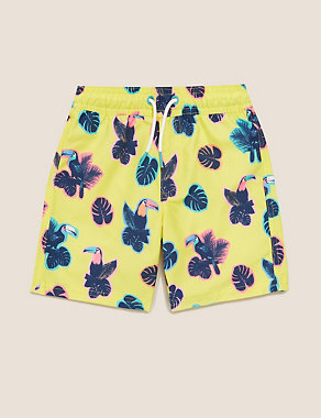 Toucan Leaf All Over Print Swim Shorts (2-7 Yrs) Image 2 of 4