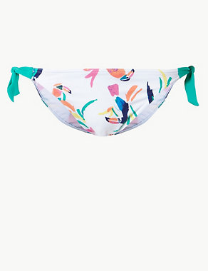 Toucan Print Tie Side Hipster Bikini Bottoms Image 2 of 4