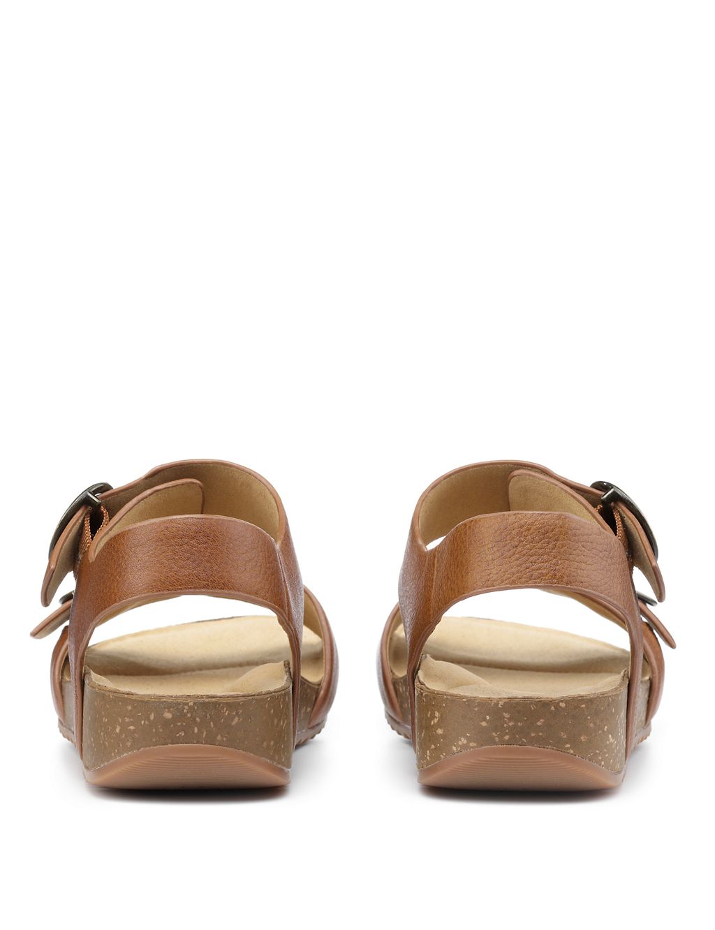 Tourist Leather Ankle Strap Wedge Sandals | Hotter | M&S