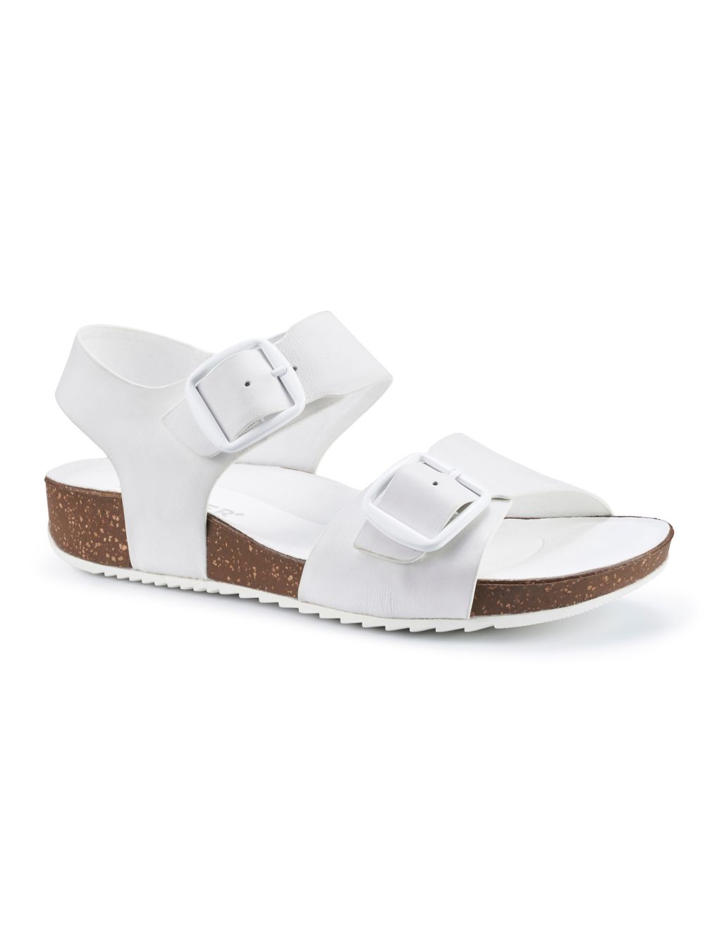 Tourist Leather Buckle Flat Sandals 1 of 4