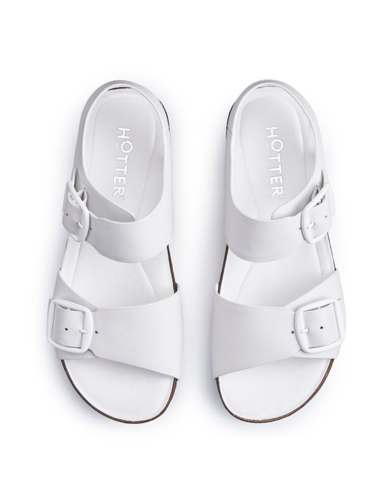 Tourist Leather Buckle Flat Sandals 4 of 4