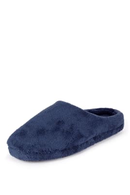 towelling mule slippers