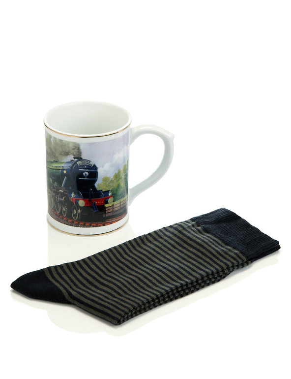 Train Mug & Socks Set Image 1 of 1