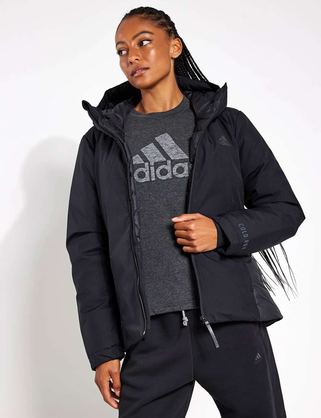 Adidas sport luxe bomber jacket hot sale