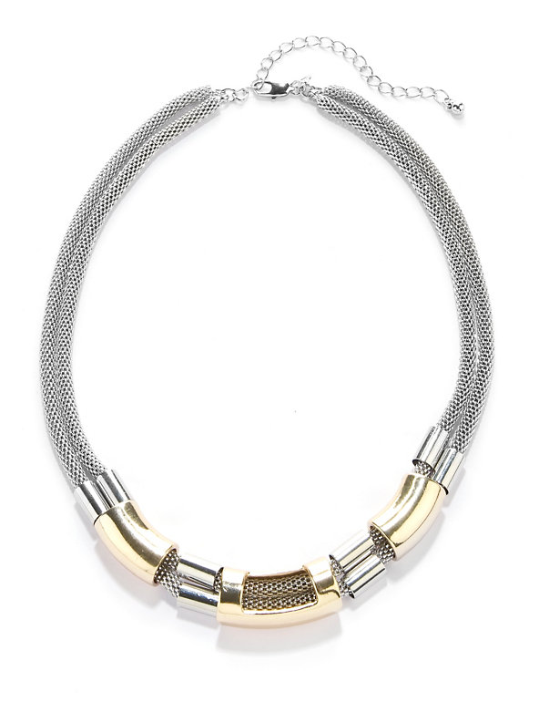 Tri-Tube Chain Necklace Image 1 of 1