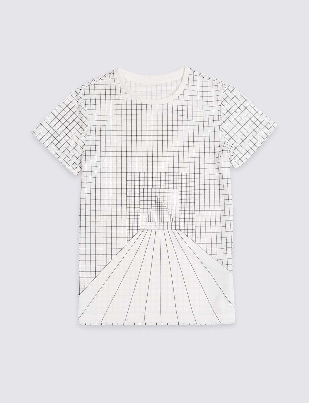 Triangle Grid T-Shirt (3-16 Years) 1 of 5