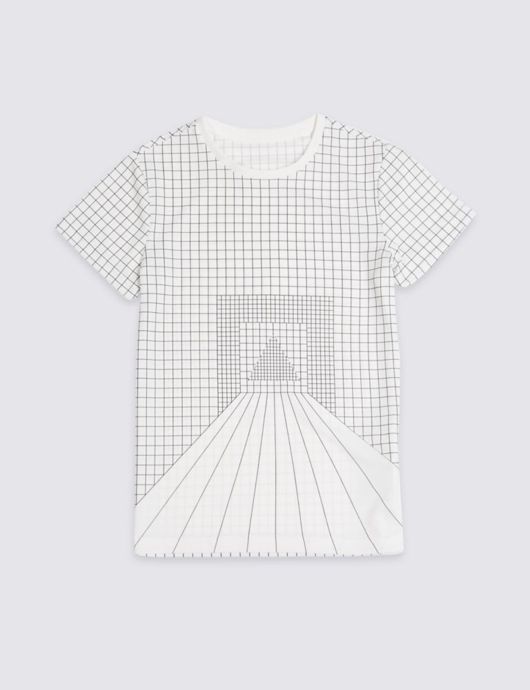 Triangle Grid T-Shirt (3-16 Years) 2 of 5