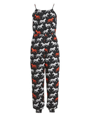 Tribal Print Girls Jumpsuit with StayNEW™ (5-14 Years) Image 2 of 4