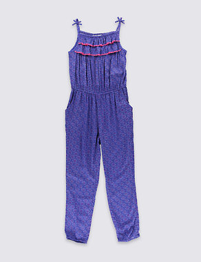 Tribal Print Jumpsuit (5-14 Years) Image 2 of 3