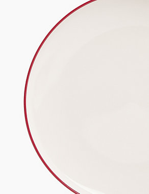 Tribeca Red Rim Dinner Plate Image 2 of 3