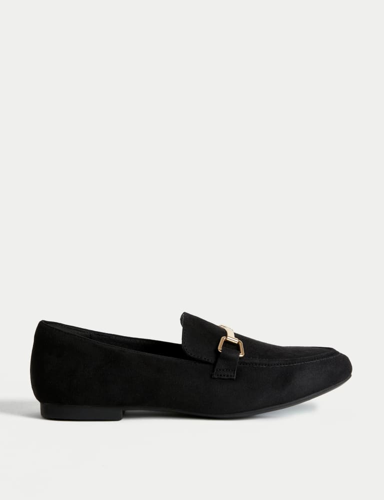 Trim Detail Slip On Flat Loafers