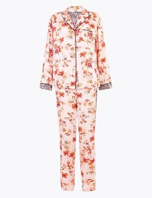 Tropical Print Pyjama Set M S Collection M S