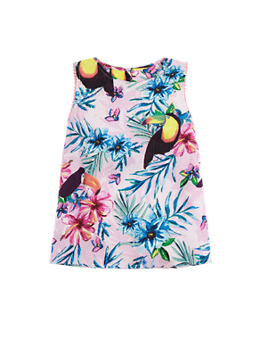 Tropical Print Top (1-7 Years) Image 2 of 3