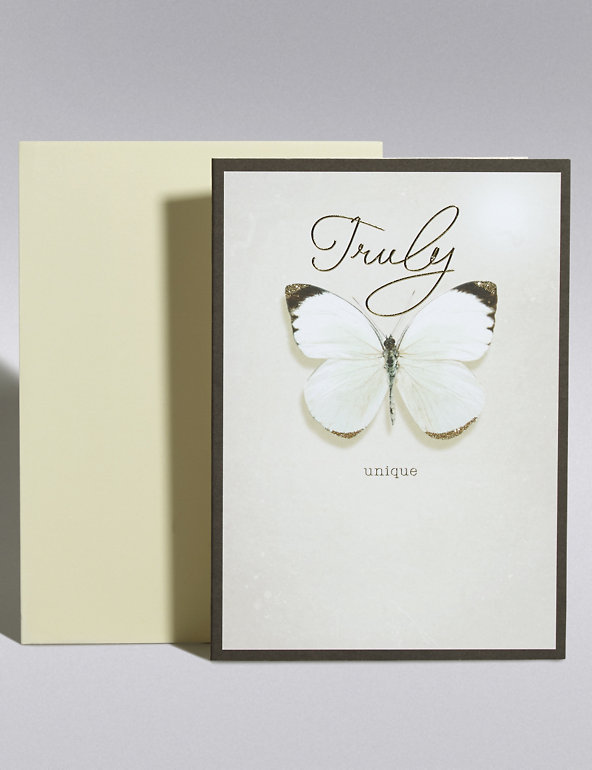 Truly Unique Butterfly Card Image 1 of 2