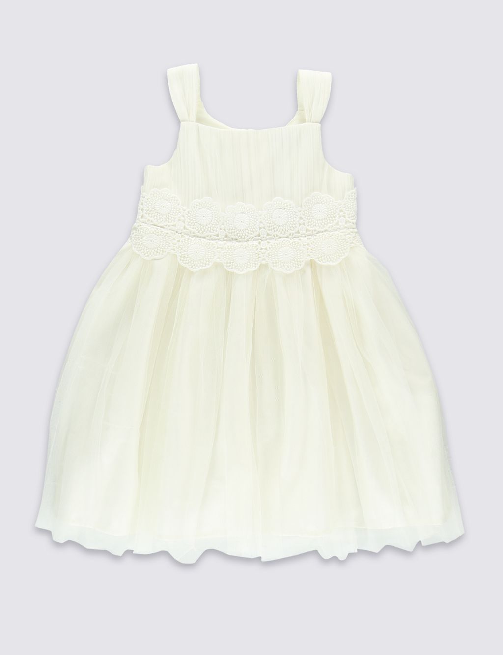 Tulle Embroidered Lace Dress (1-7 Years) 1 of 3