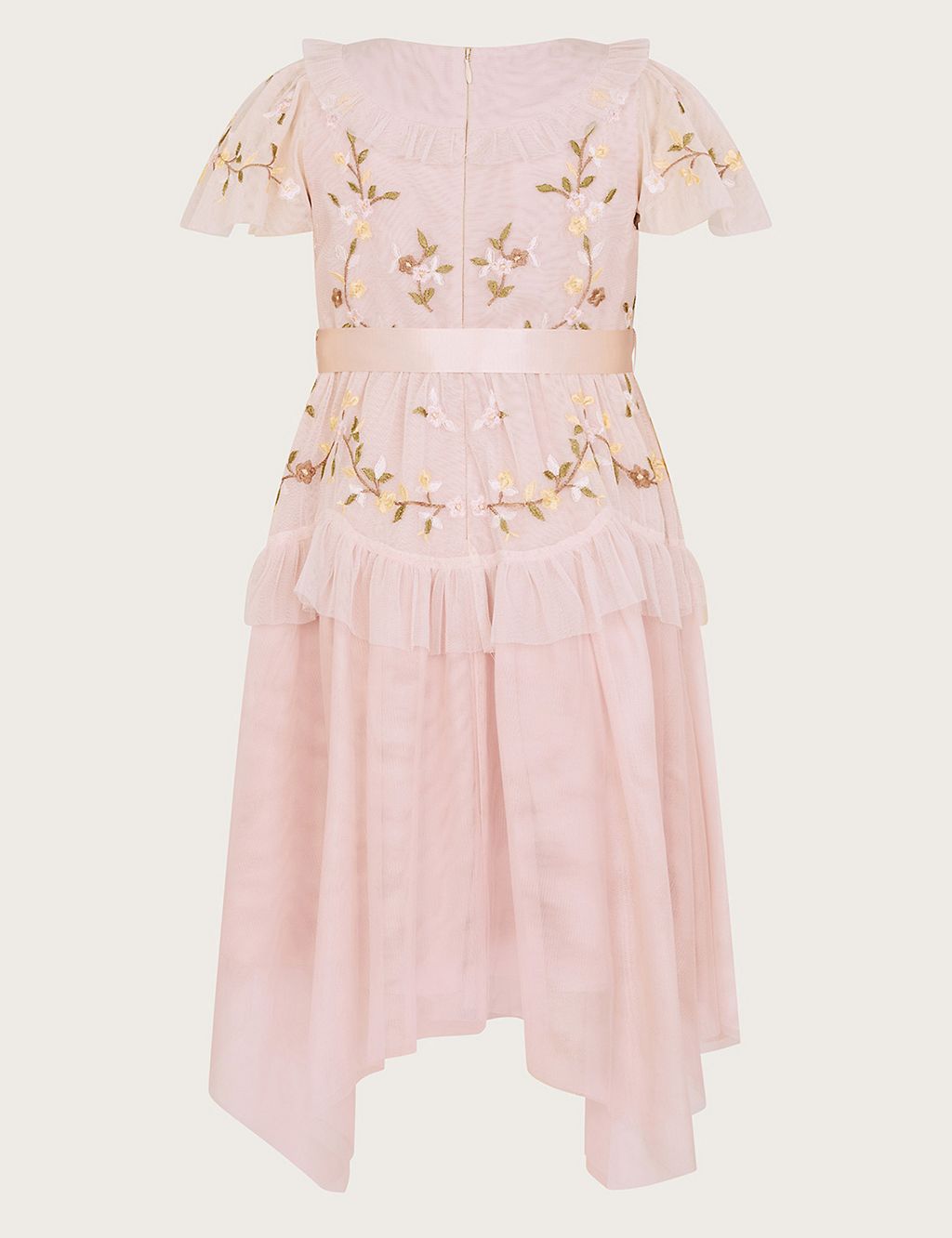Tulle Embroidered Ruffle Dress (3-15 Yrs) 1 of 3