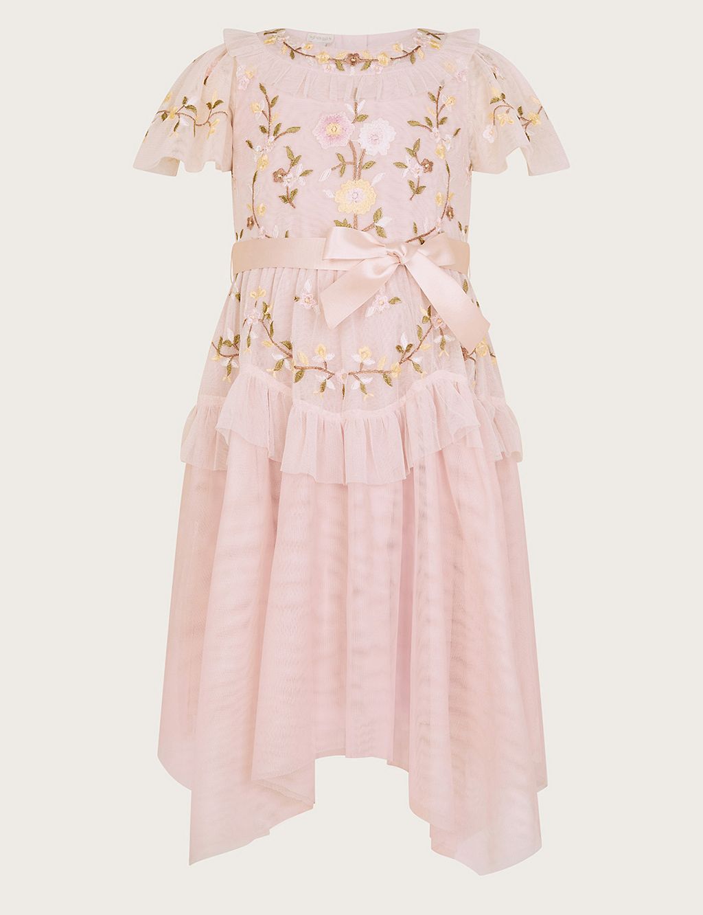 Tulle Embroidered Ruffle Dress (3-15 Yrs) 3 of 3