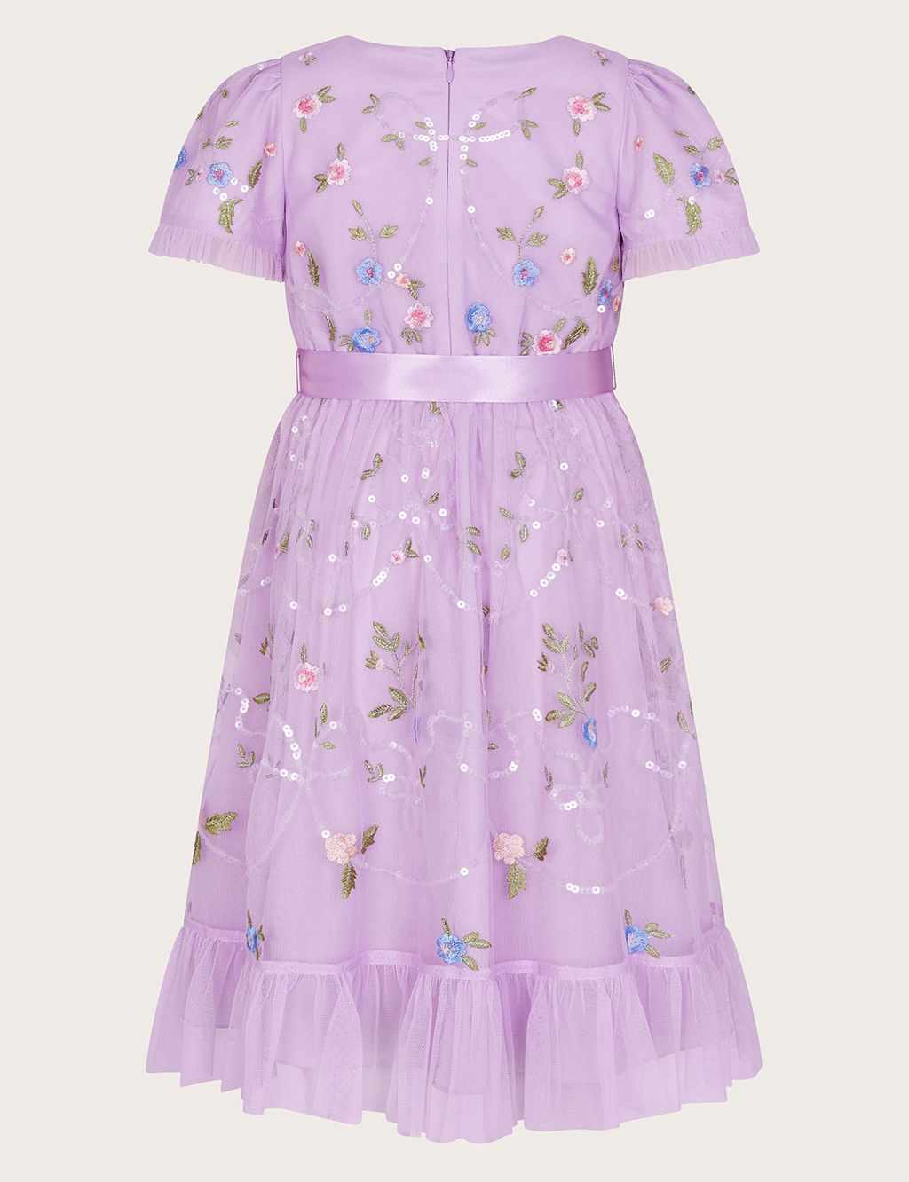 Tulle Floral Embroidered Dress (3-15 Yrs) 2 of 4