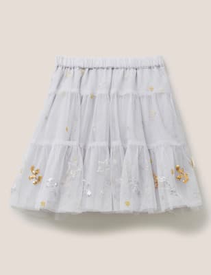 Tulle Sequin Star Skirt (3 - 10 Yrs) Image 2 of 5