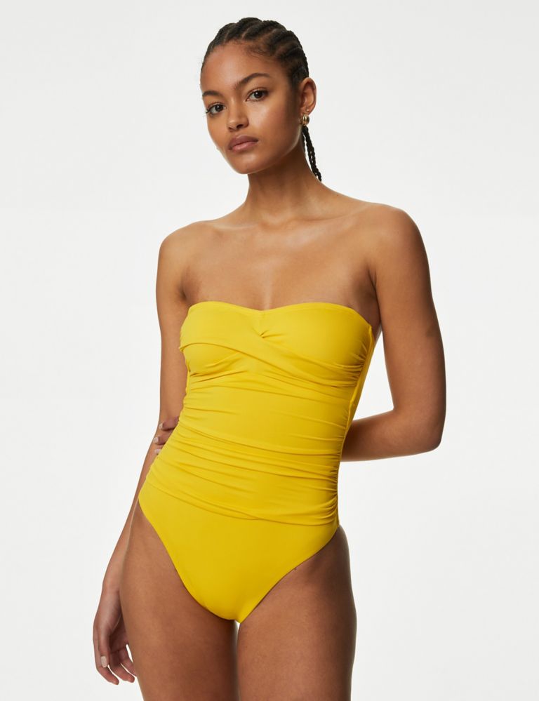 Tummy Control Bandeau Swimsuit 1 of 5
