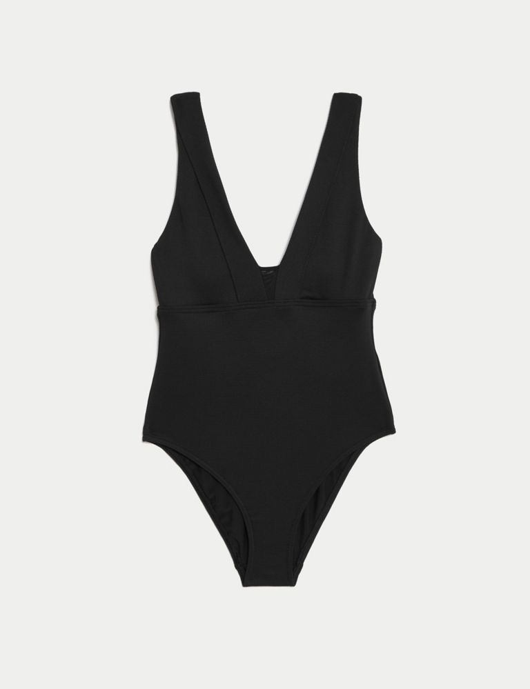 Tummy Control Padded Plunge Swimsuit | M&S Collection | M&S