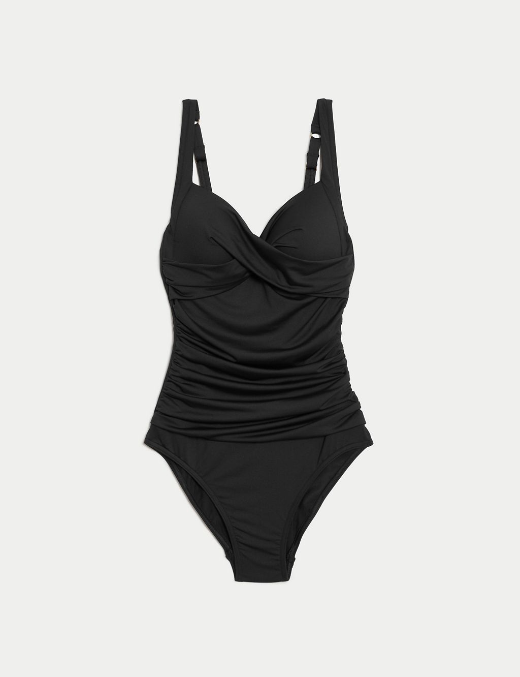 Tummy Control Padded Ruched Plunge Swimsuit 1 of 6