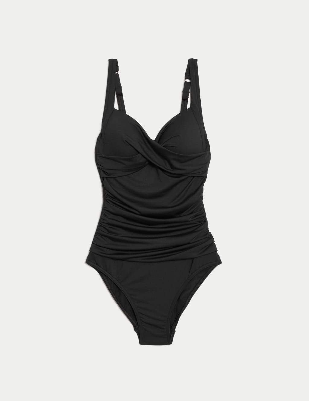Tummy Control Padded Ruched Plunge Swimsuit M&S Collection M&S