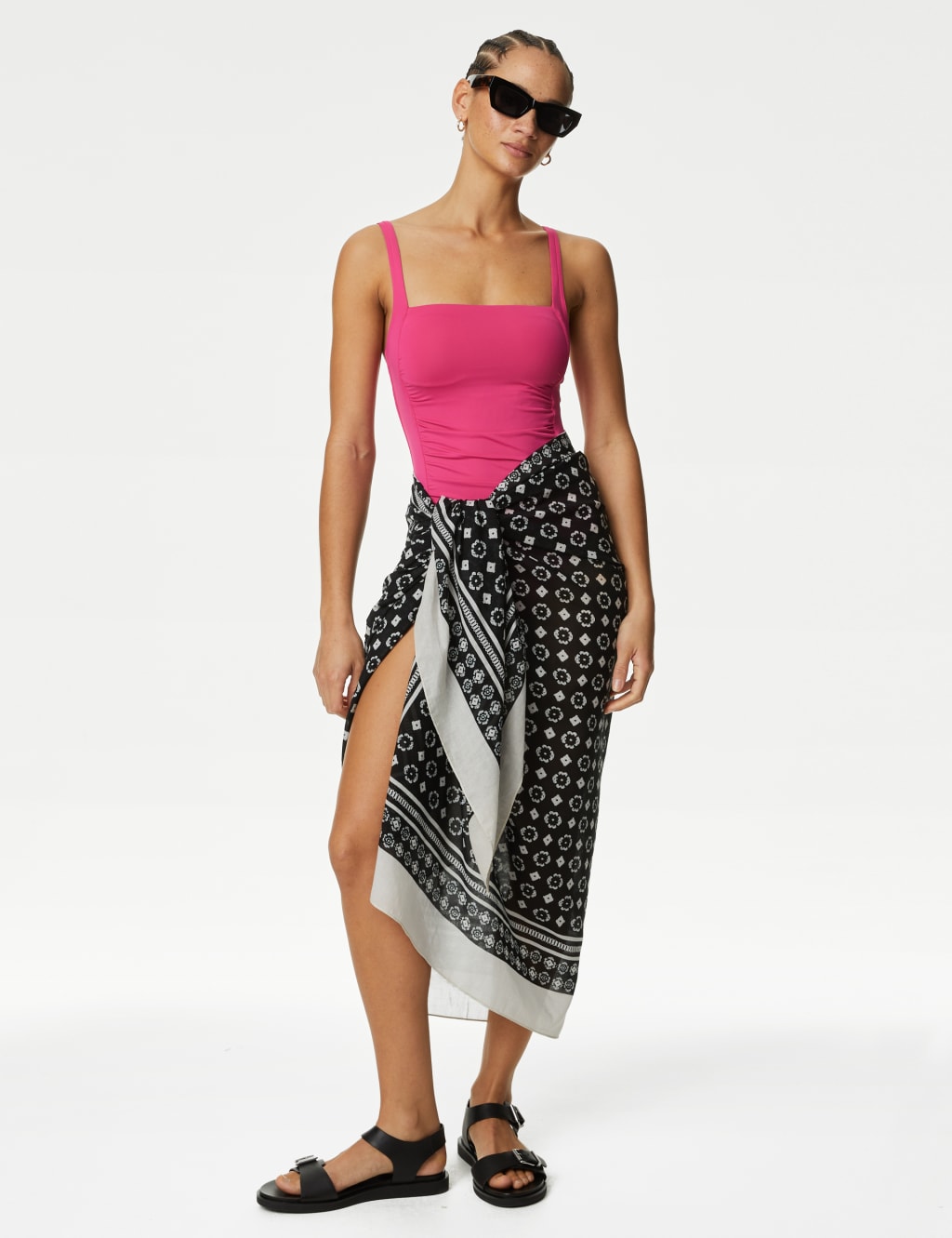 Black maxi online skirt tummy control