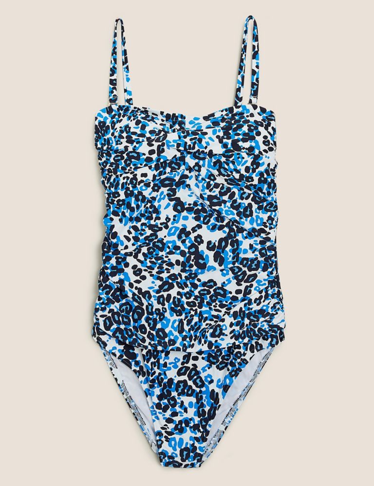 Tummy Control Padded Twist Front Swimsuit | M&S Collection | M&S